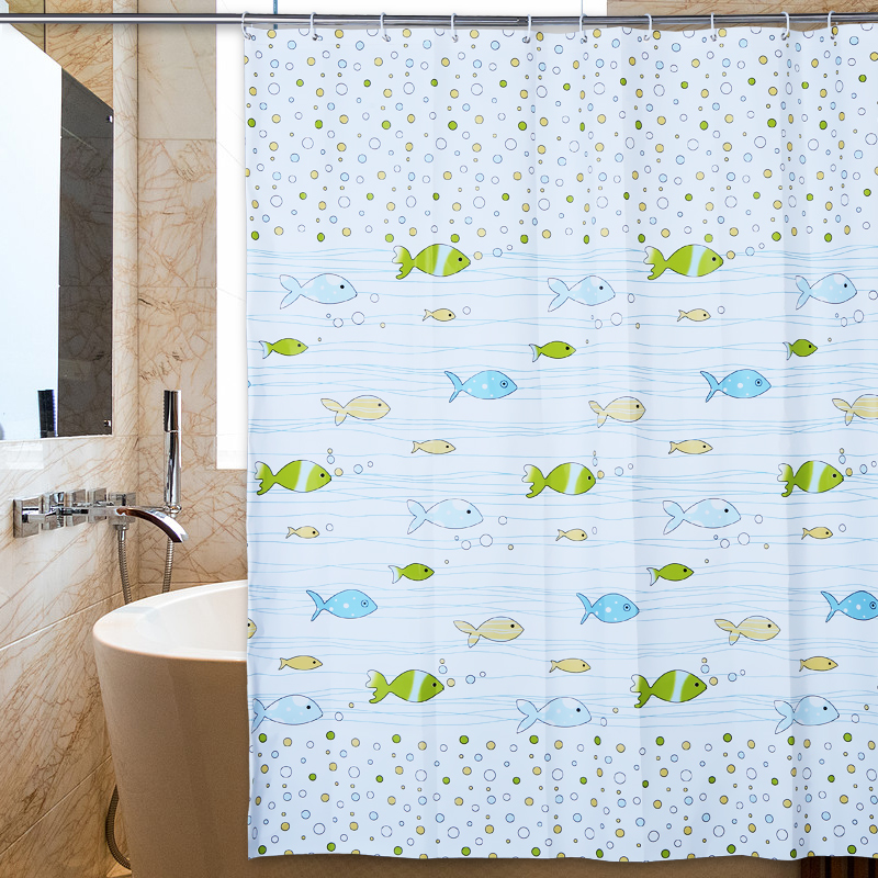 Tấm màn dày chống thấm nước và ẩm mốc dạng treo trang bị chuyên dụng cho bồn tắm