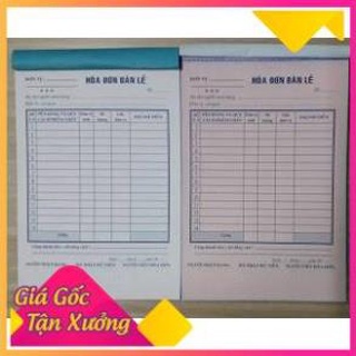 Hoá đơn, hoá đơn bán lẻ 1 liên, 2 liên