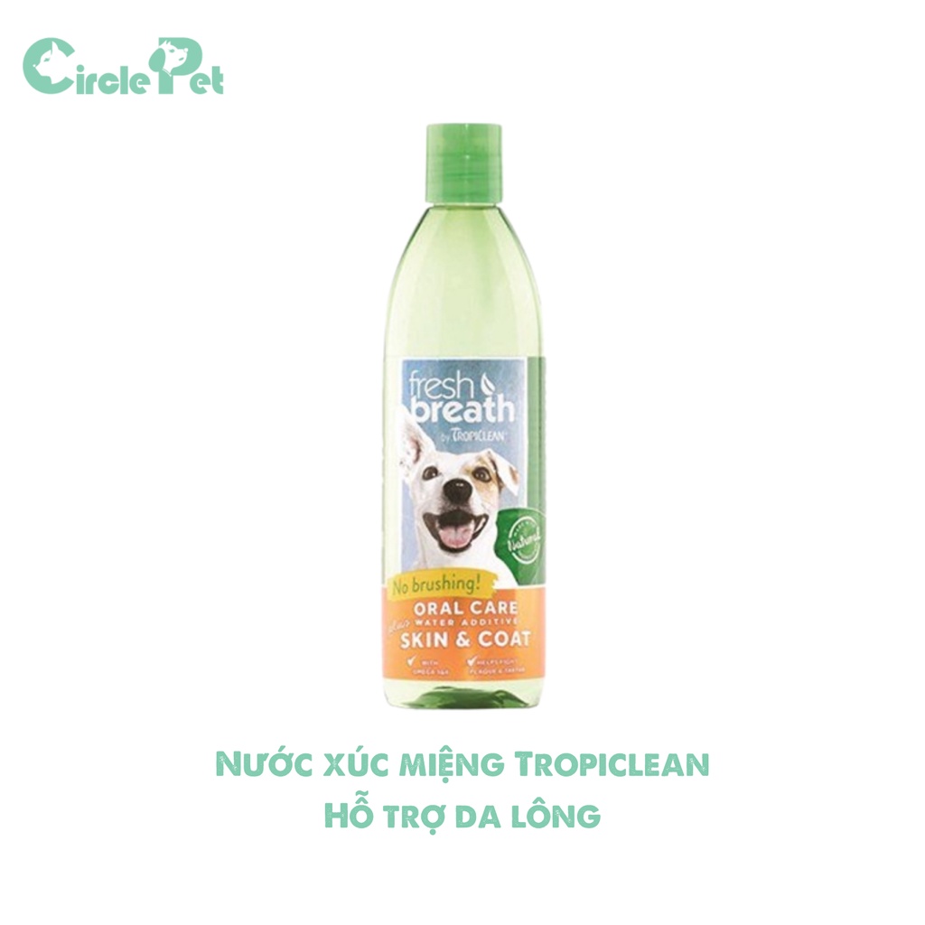 Nước Súc Miệng Thú Cưng Tropiclean Giúp Hỗ Trợ Xương Khớp, Hệ Tiêu Hóa, Chăm Sóc Da Lông Và Làm Trắng Răng - Circle Pet