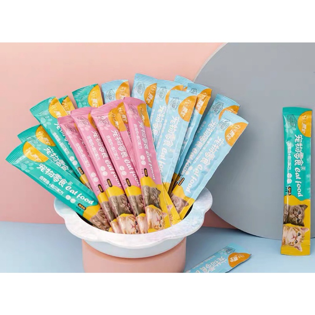 Súp thưởng cho mèo các loại 15gr - Soup thưởng mèo dạng thanh