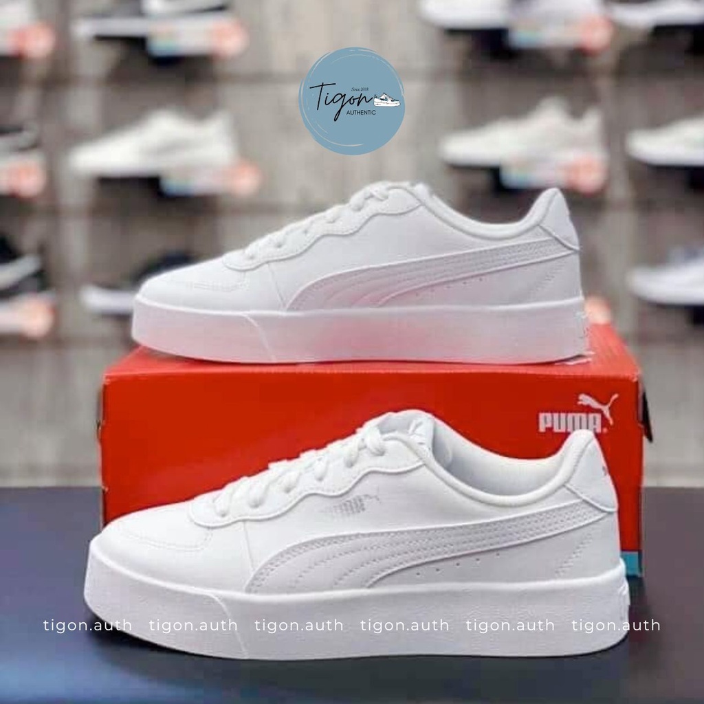 Giày sneaker nữ Puma Skye Clean trắng, Giày thể thao nữ chính hãng   Tigon.auth
