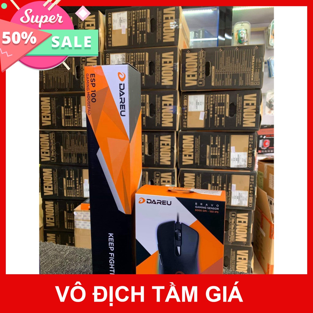 Chuột Gaming Dareu EM908 - Led RGB - Có led viền - Bảo hành 24 tháng