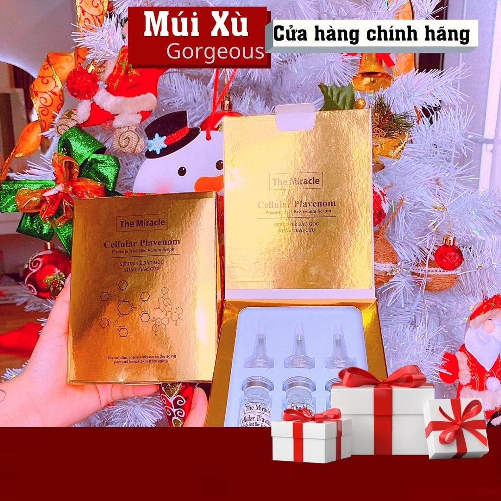 Bộ Serum Tinh Chất Nhau Thai Cừu Múi Xù Gorgeous 3 chai - Dùng Được 2 tháng