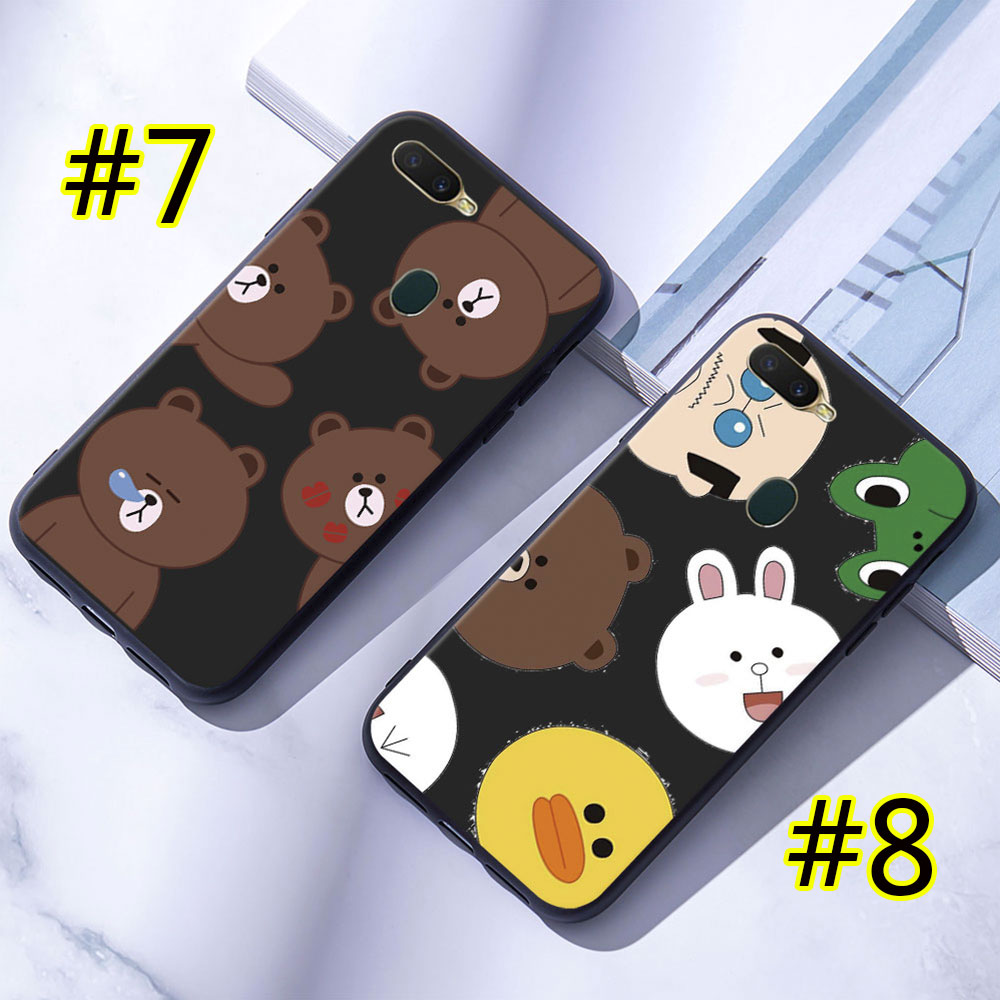 Ốp Điện Thoại Mềm OPPO A3 A3S A5 A5S A7 A12 A12E Gấu Nâu 3