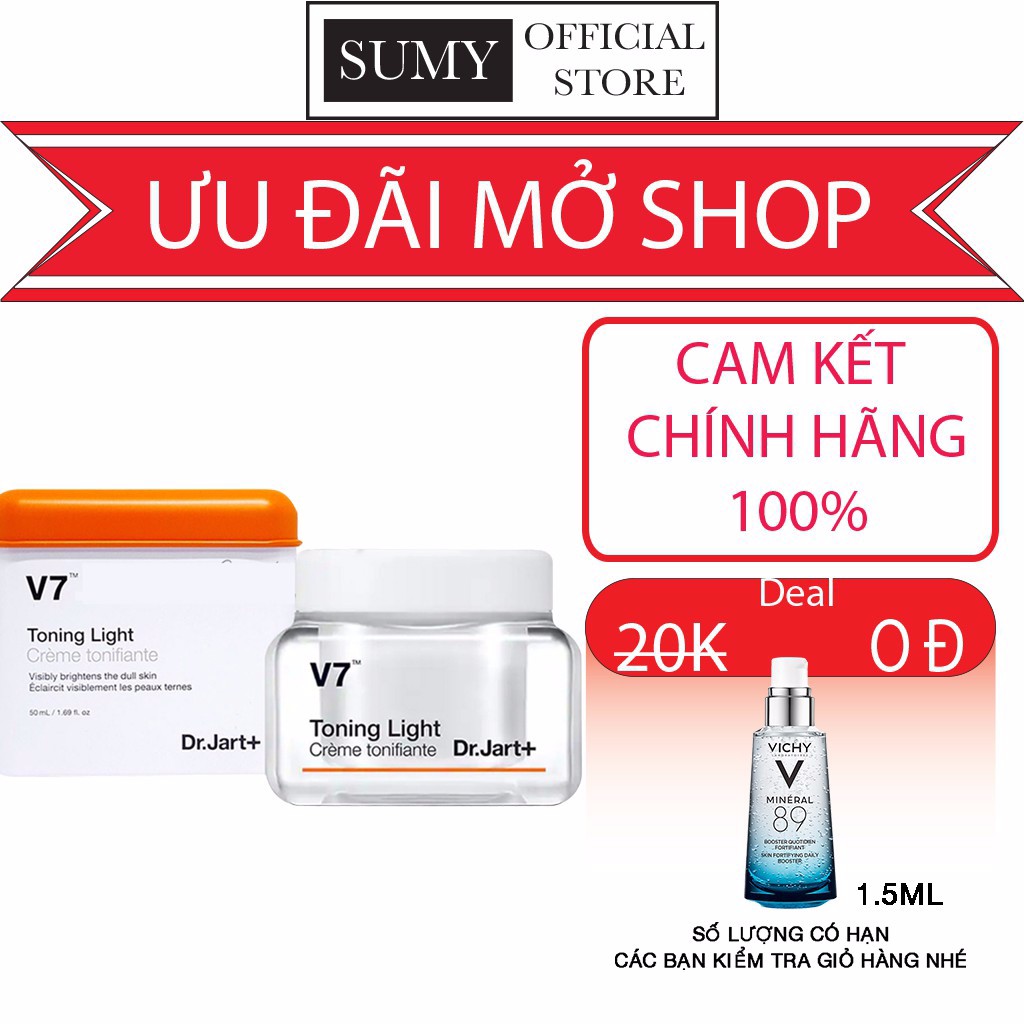 Kem V7 Toning Light giúp làm sáng và đều màu da an toàn