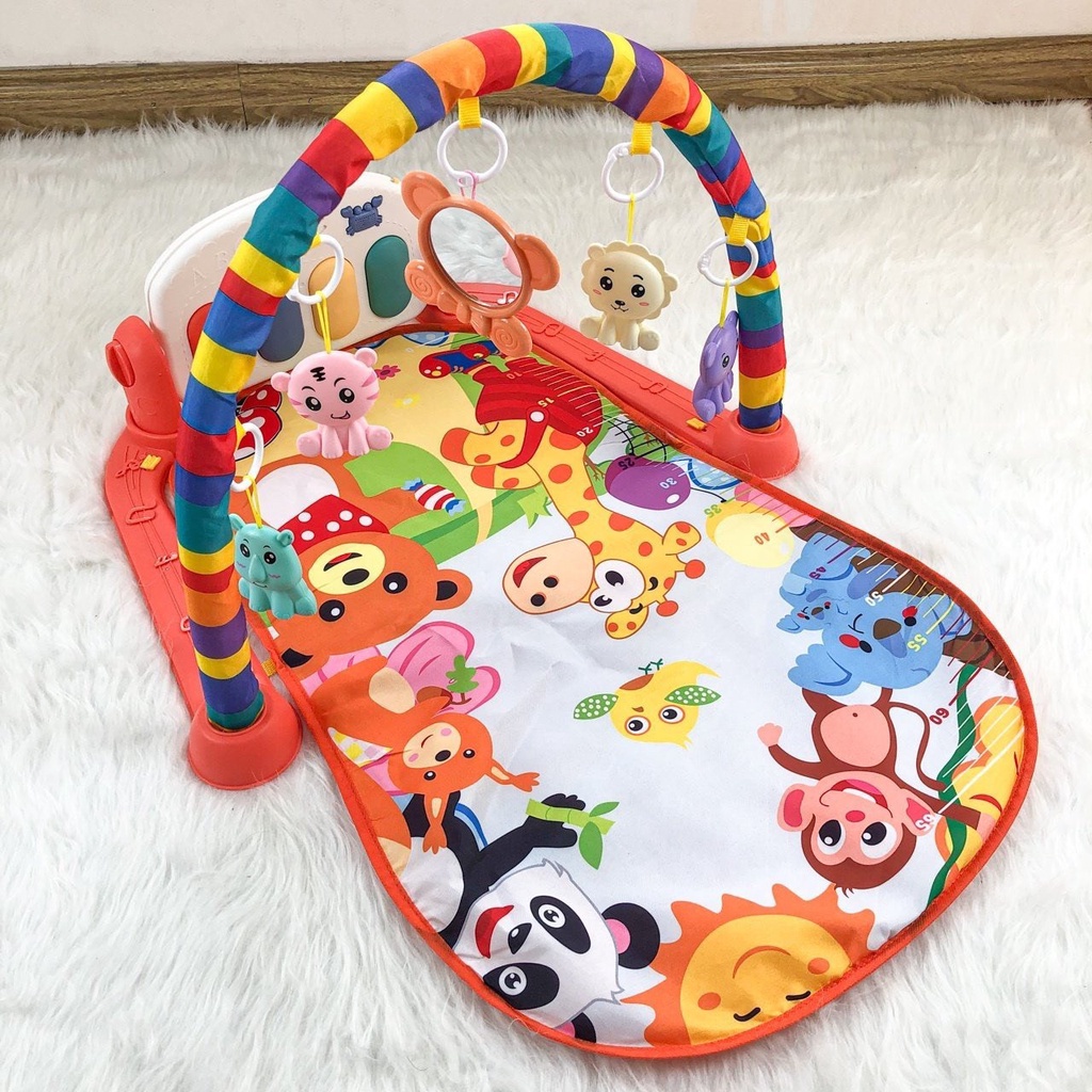 (Ảnh Thật) Thảm chơi đàn Piano phát nhạc Babyintel cho bé nằm chơi