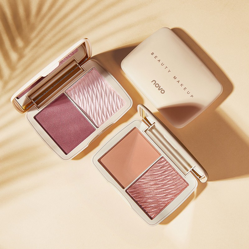 (Hàng Mới Về) Phấn Má Hồng Tạo Khối 2 Màu Tự Nhiên Lâu Trôi Novo | BigBuy360 - bigbuy360.vn