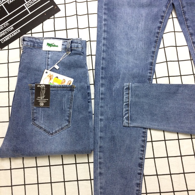 [Ảnh Thật ] Quần jean nữ lưng cao TH224