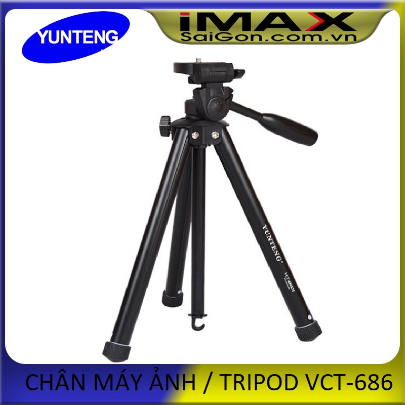 CHÂN MÁY ẢNH / TRIPOD YUNTENG VCT-686+Gá kẹp điện thoại