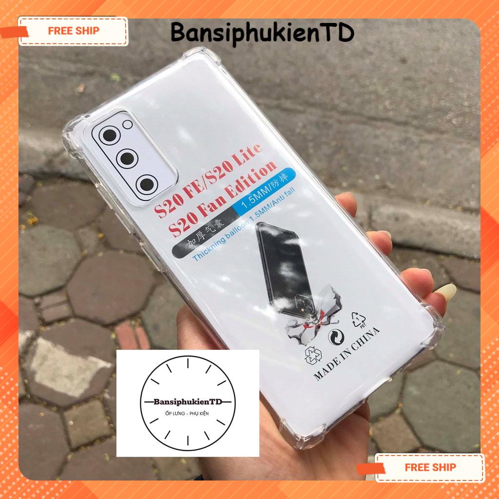 Ốp lưng Samsung Galaxy S20 FE - dẻo trong suốt chống sốc 4 góc