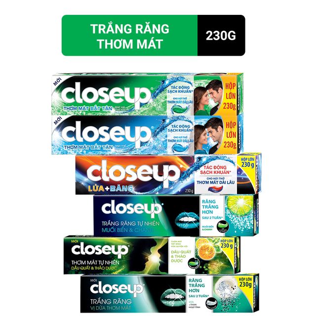 kem đánh răng Close 230g các loại