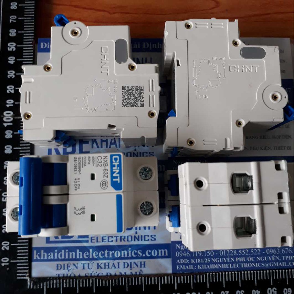 CB MCB AUTOMAX aptomat HÃNG CHINT ĐÓNG CẮT 2P 2 pha ĐÔI NXB-63Z 16A 20A 32A 40A 60A  kde3648