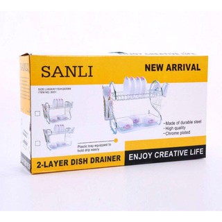Kệ Chén Inox 2 Tầng