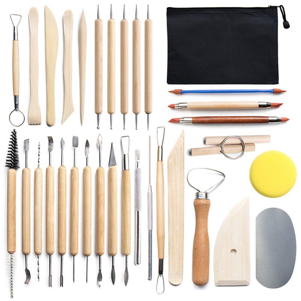 Set 32 Kim Điêu Khắc Đất Sét Thủ Công