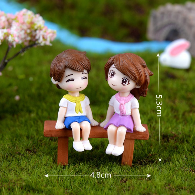 Set 3 Mô Hình Cặp Đôi Trang Trí Sân Vườn