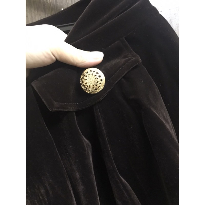 Chân váy nhung hàn