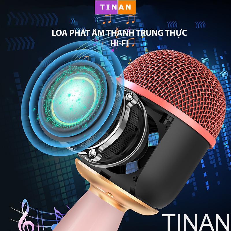 Micro Karaoke Bluetooth Không Dây Zealsound K58 Tích Hợp Loa, Sử Dụng Hát Tại Nhà, Livestream