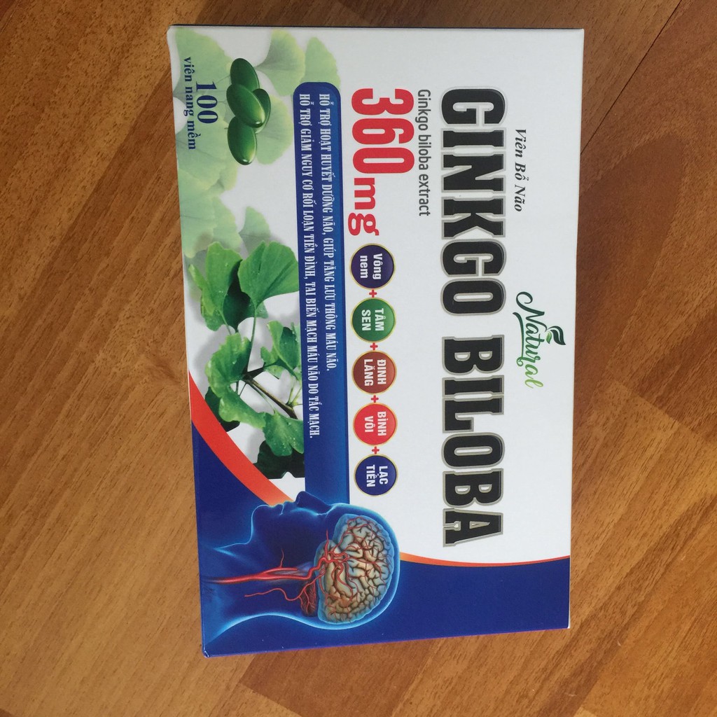Ginkgo Biloba hỗ trợ hoạt huyết dưỡng não, giúp tăng lưu thông máu não, giảm nguy cơ rối loạn tiền đình, tai biến não