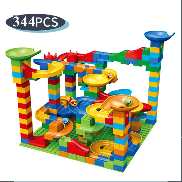 Đồ chơi ghép hình lắp ráp 344 chi tiết cầu trượt, lắp ghép  cho trẻ em có lợi cho sự phát triển trí thông minh
