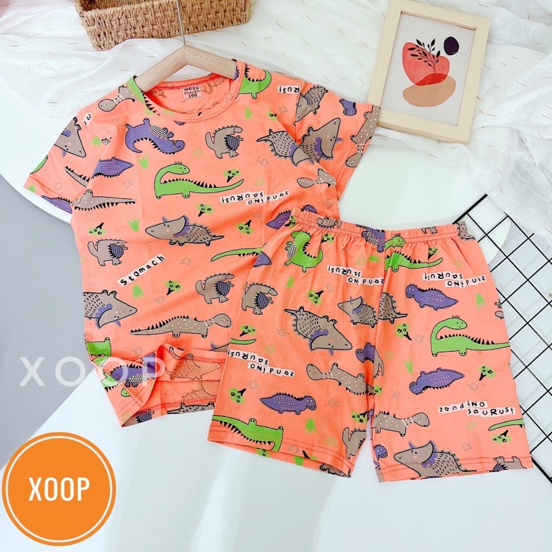 Cực Đại 4(35-42kg)Bộ cộc xuất hàn in tràn chất cotton lạnh hàng quảng châu cho bé