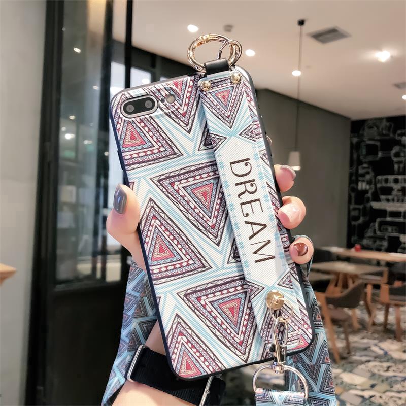 Compatible For Case Apple iPhone 13 12 Mini 11 Pro Max 6 6s 7 8 Plus X XS Max XR TPU Soft Casing Cover Wristband Lanyard