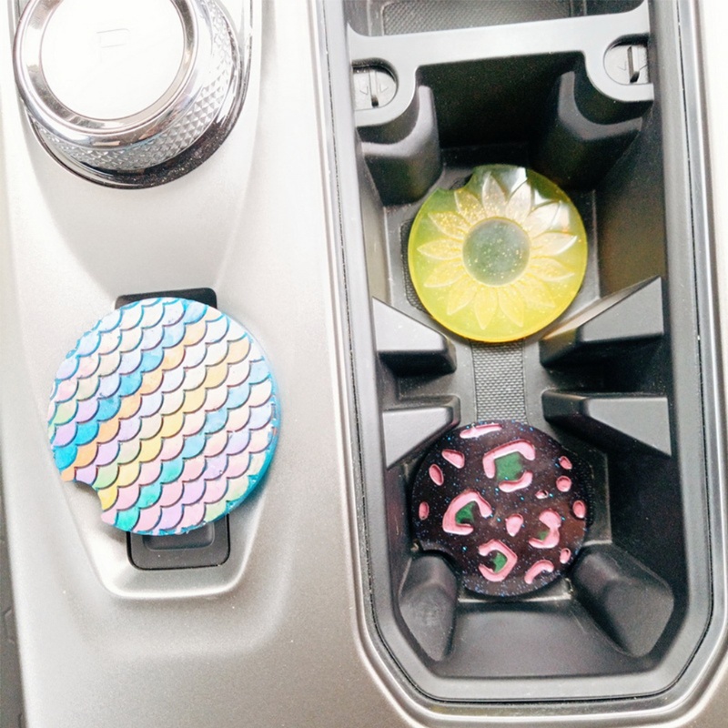 Sa Khuôn Silicone Hình Hoa Hướng Dương Làm Đế Lót Ly