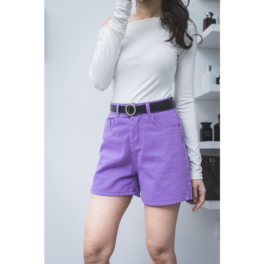QUẦN SHORT NGỐ NGẮN JEAN NỮ LƯNG CAO KIỂU ULZZANG
