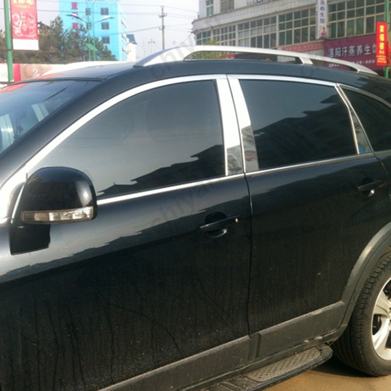 Set 8 Ốp Viền Cửa Sổ Xe Hơi Chevrolet Chevy Captiva 2008-2018 Bằng Thép Không Gỉ