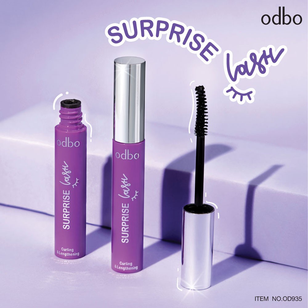 Mascara Làm Dài Và Cong Mi Odbo Surprise Lash Màu Tím Thái Lan OD935