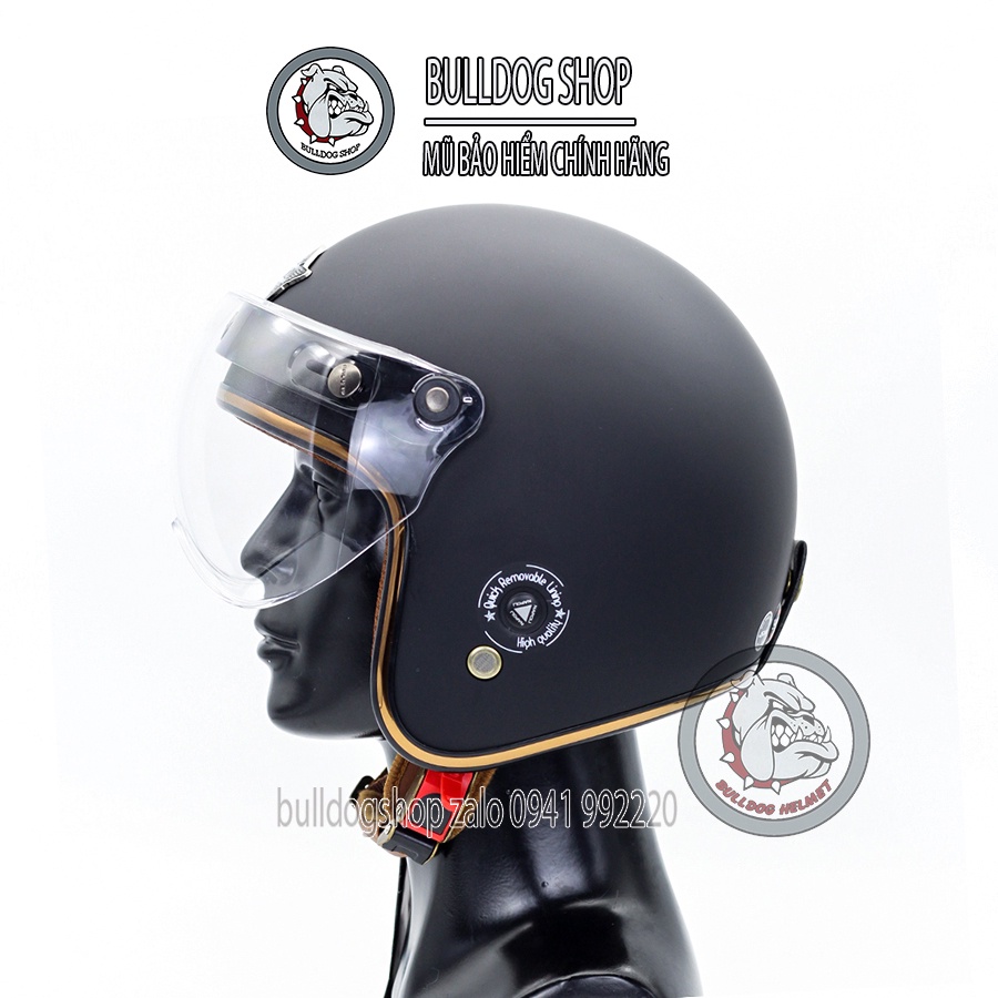 [Đủ Màu] Mũ bảo hiểm 3/4 Napoli Sh Ruby New kính B1