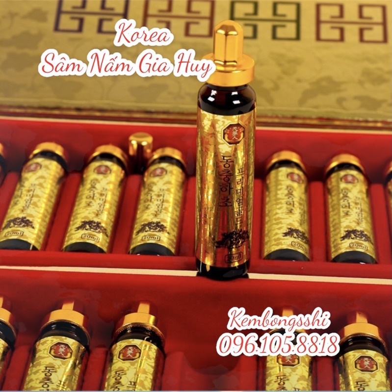 Tinh Chất Đông Trùng Hạ Thảo Hàn Quốc, Hộp 20 ống vàng
