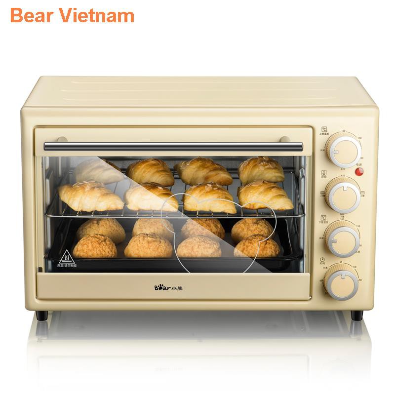 ♛Lò nướng Bear gia đình Tự động đa chức năng 30L Bánh mì Công suất lớn điện mini