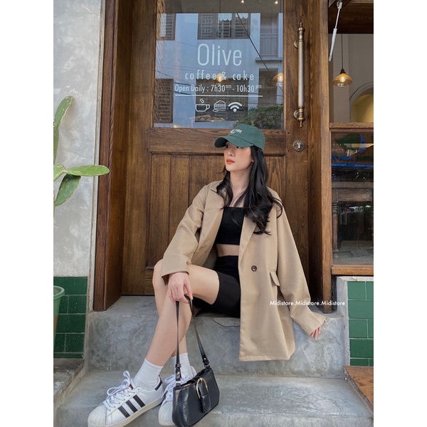 Áo Blazer 2 cúc (6082) (Ảnh/Video tự chụp)