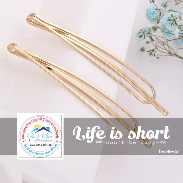 3 Kẹp Tóc Xiên Hình Giọt Nước - KT107G