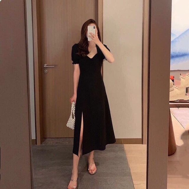 VÁY ĐEN NGẮN DÀI