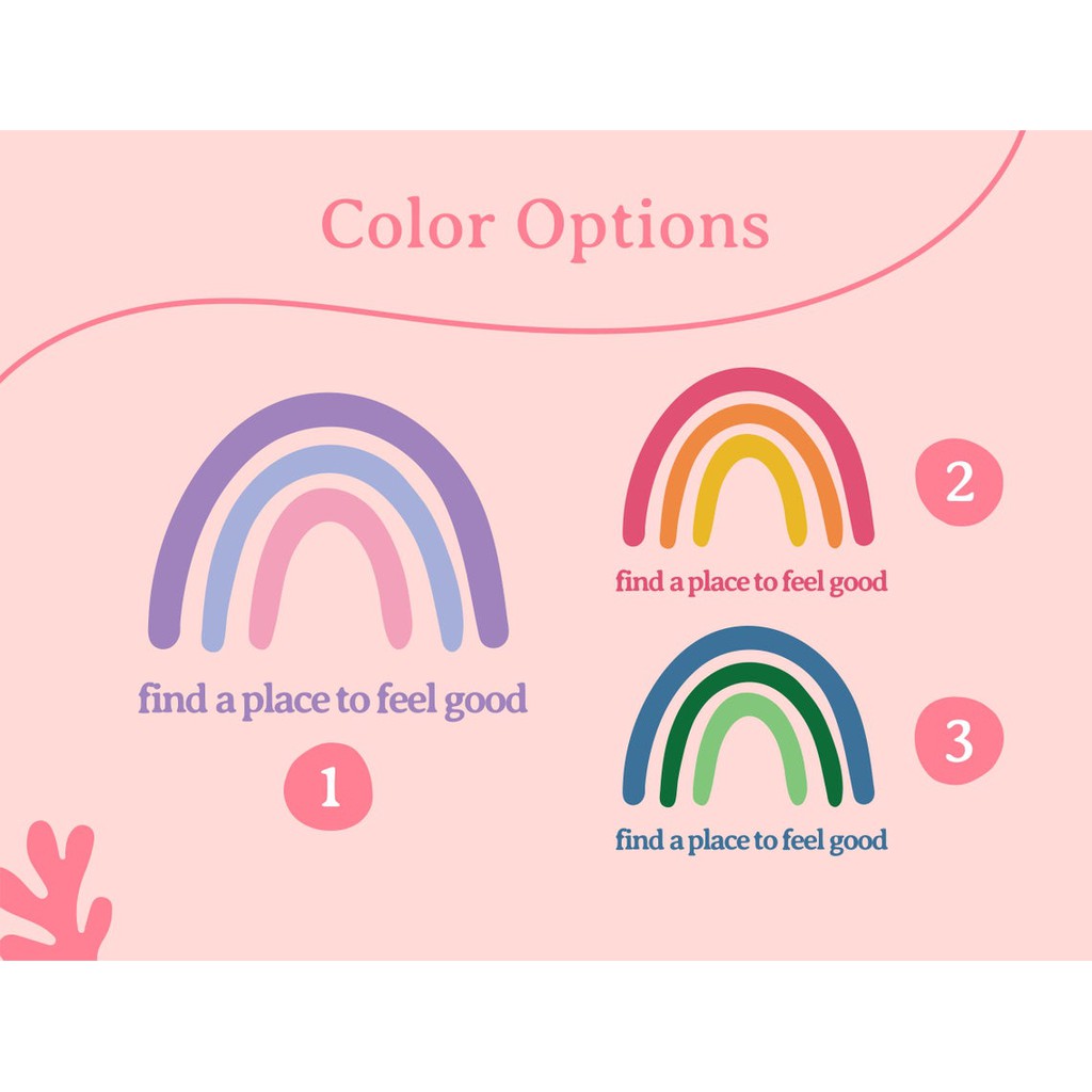 Áo thun thêu cotton unisex RAINBOWS