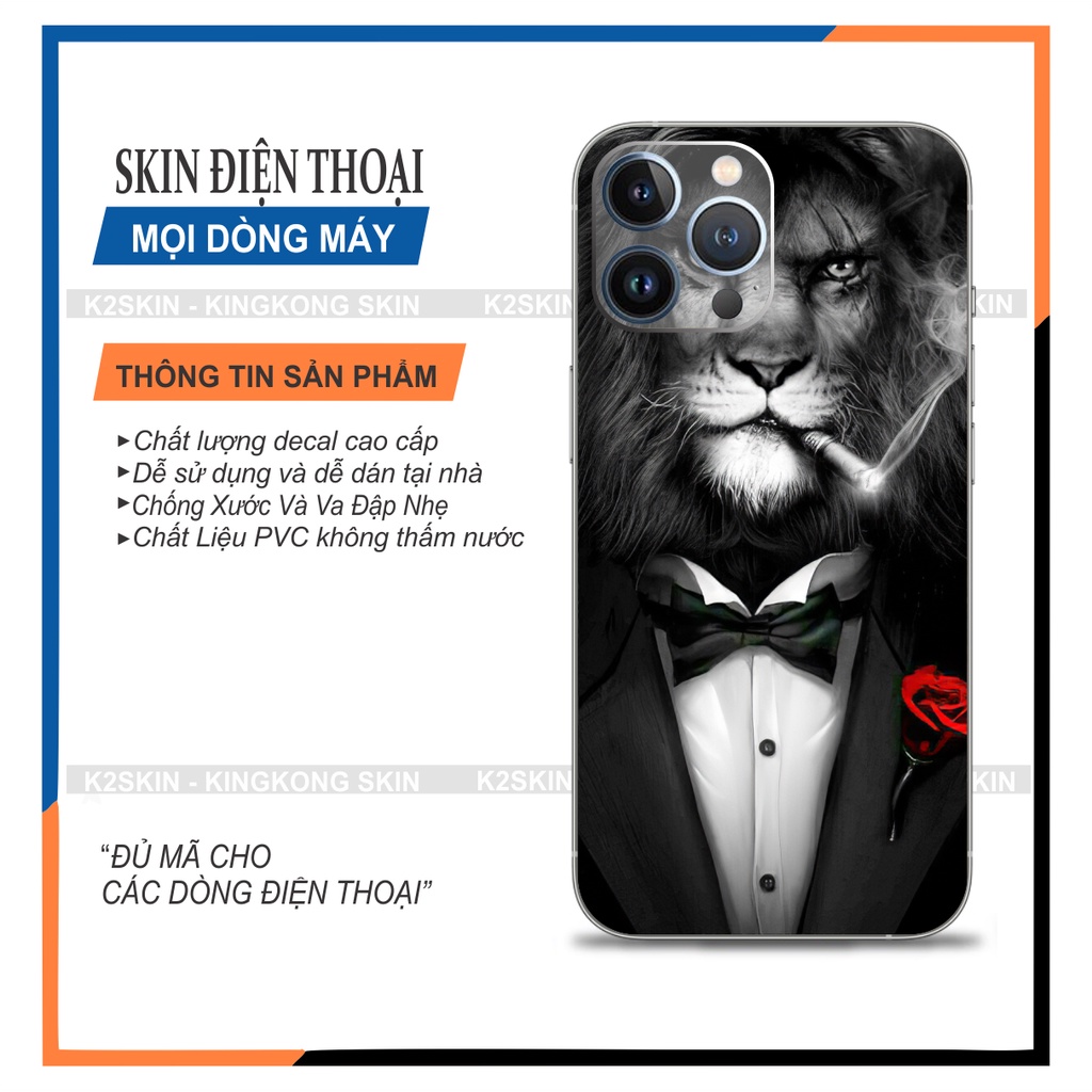 Miếng dán Skin cho Android và Iphone 6/7/8/x/xs/11/12pro/13promax/13/13pro ( Mã skin 010)