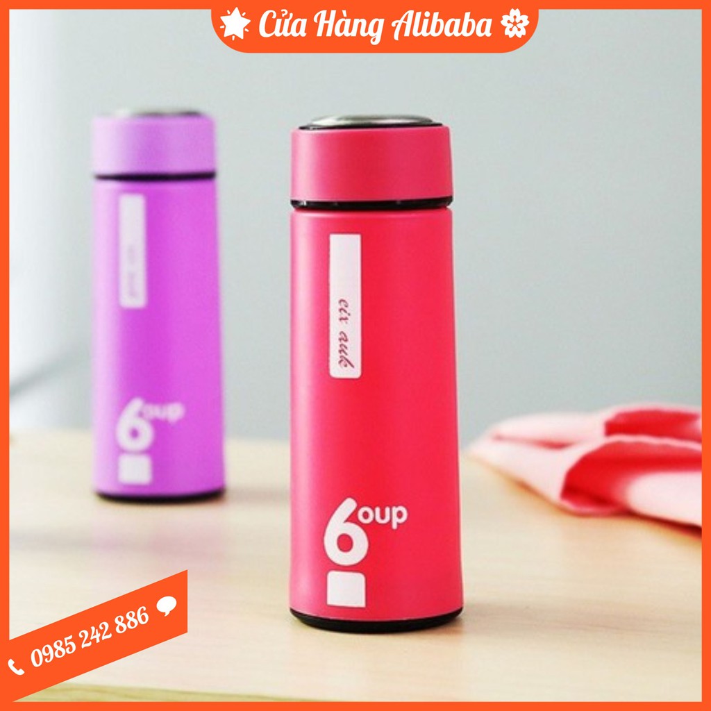 Bình Nước Thủy Tinh Giữ Nhiệt Bọc Nhựa 450ml