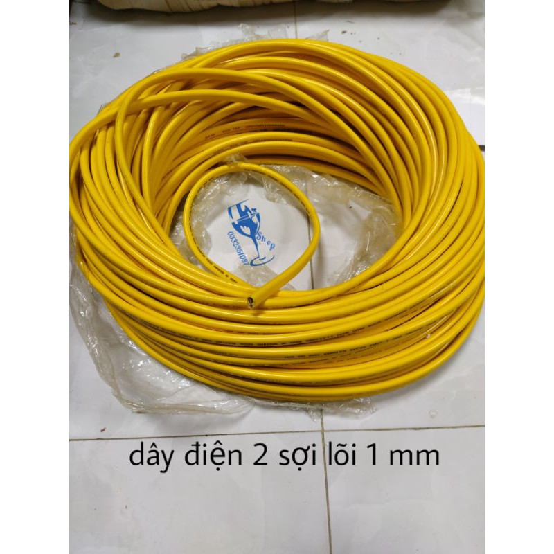 dây điện trần phú 2 sợi lõi 1mm ( dây 1m)