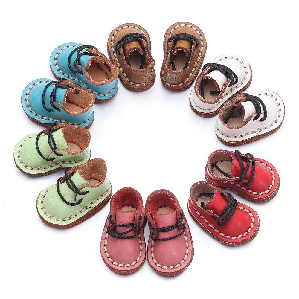 Giày Thể Thao Da Bò Cho Búp Bê obitsu11GSCbody9OB11 Tỉ Lệ 1 / 11 OB11