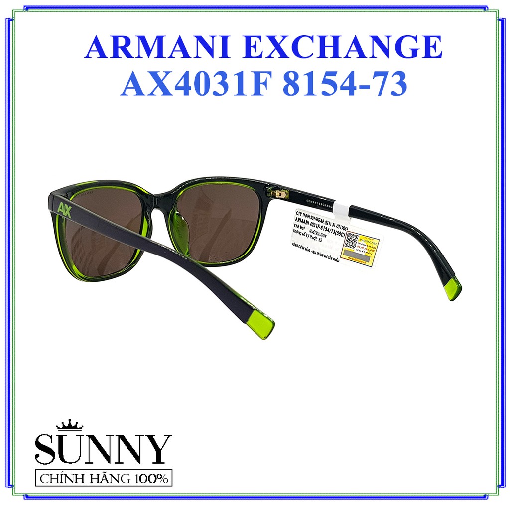 AX4031F - kính mát Armani Exchange chính hãng Italy, bảo hành toàn quốc