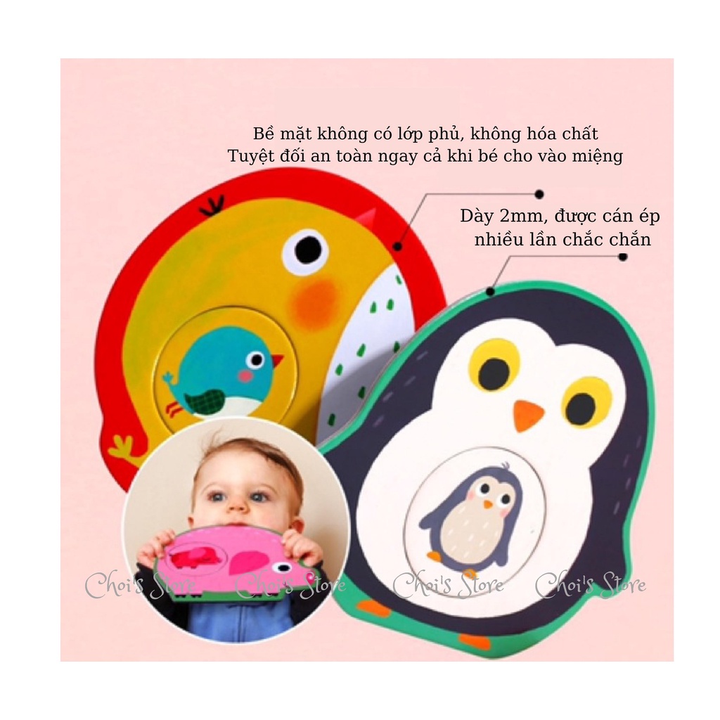 Ghép hình 2 mảnh xếp hình 24 chi tiết kích thích khả năng quan sát, tư duy Joan Mirro Baby Puzzle  Choi Store 33