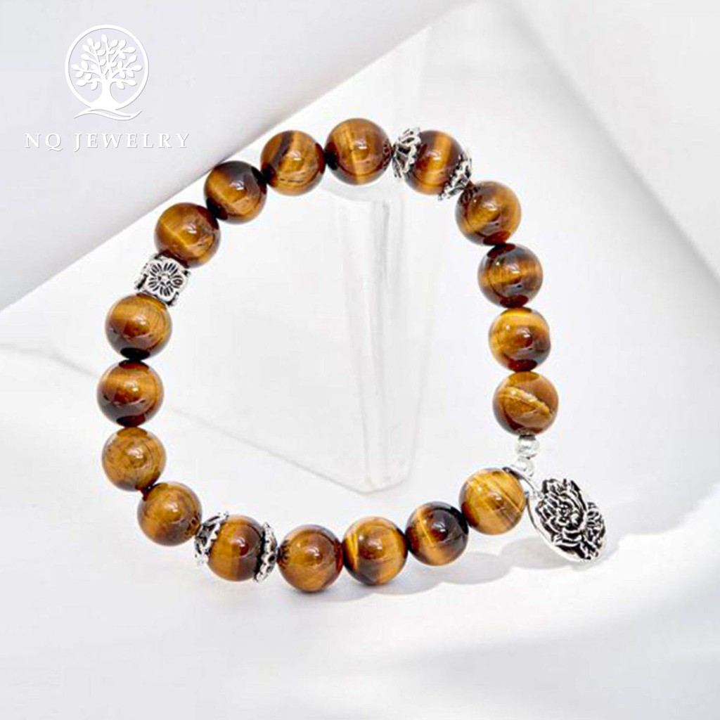 Vòng tay charm hoa sen bạc - NQ Jewelry