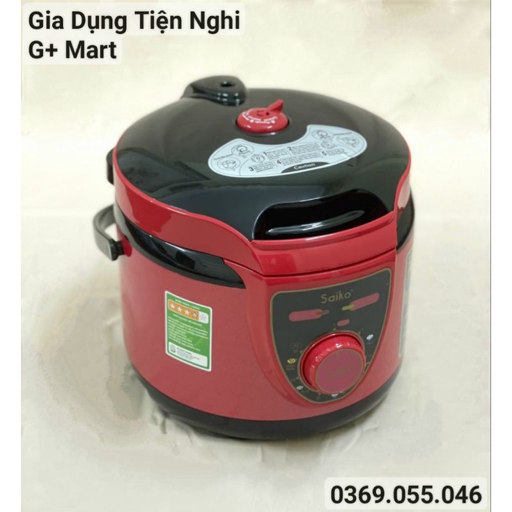 [ Chính hãng ] Nồi Áp Suất Điện/ Nồi Hầm Điện Đa Năng Cao Cấp Saiko EPC418 5,0L 900W - Giadungtiennghigmart