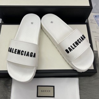 ( ẢNH THẬT ) Dép quai ngang cao su nam full trắng Balen mới