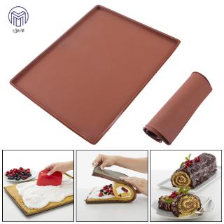 ☆SJMW☆ Silicone Baking Mat Non-stick Cake Swiss Roll Pastry Tool Muffin Tray Macaron Pad Oven Safety