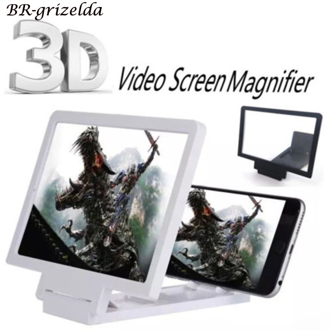 Kính Phóng Đại Màn Hình Điện Thoại 3D Có Thể Gập Lại Được Với Chân Đứng