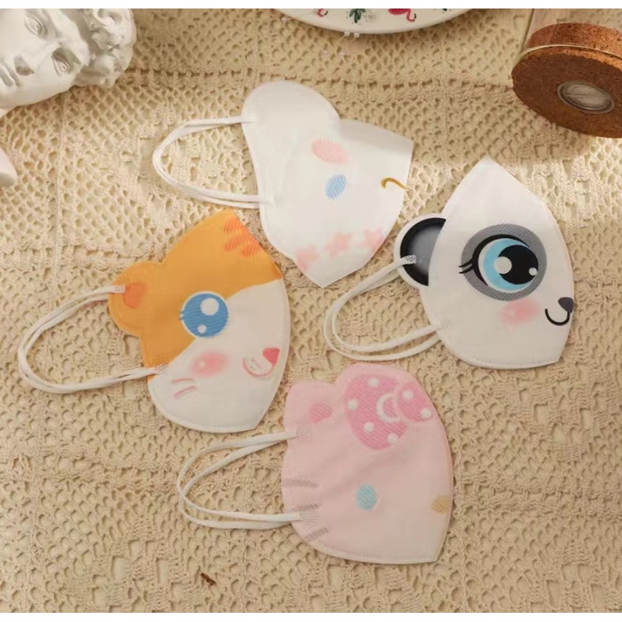 Bộ 50 3PLYMASK Khẩu trang 3D có thể tháo rời dành cho người lớn Khẩu trang cho trẻ em Khẩu trang 3D 