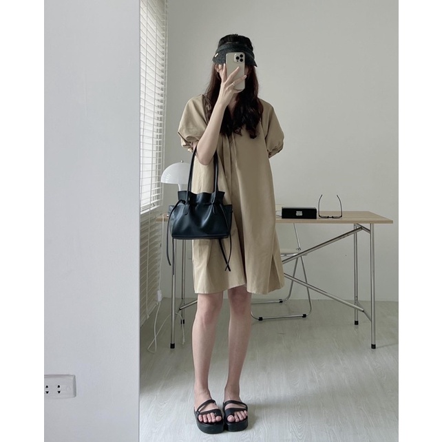 V0316 Váy thô tay bồng nơ Audrey | BigBuy360 - bigbuy360.vn