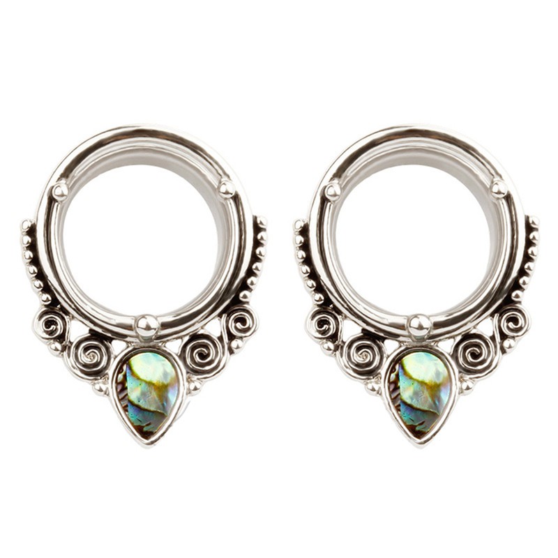 Khuyên nong tai hình vỏ ốc bằng thép không gỉ cá tính